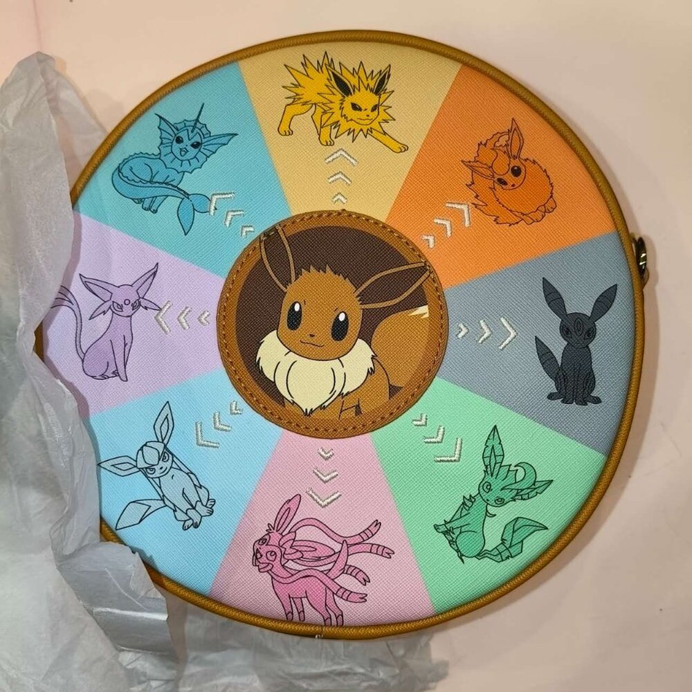 Loungefly X Pokemon Eevee Evolutions Canteen Crossbody, New W/O tags - Picture 3 of 5